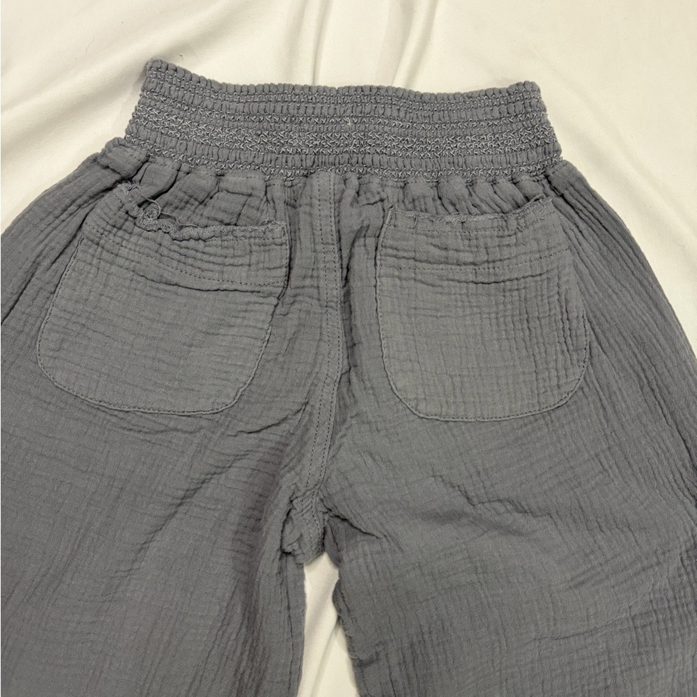 Sincerely Jules Gray Textured Straight-Leg Pants - Picture 4 of 4